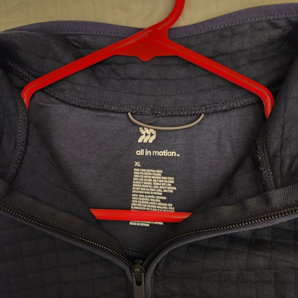All in Motion Dark Blue Zip-Up Jacket